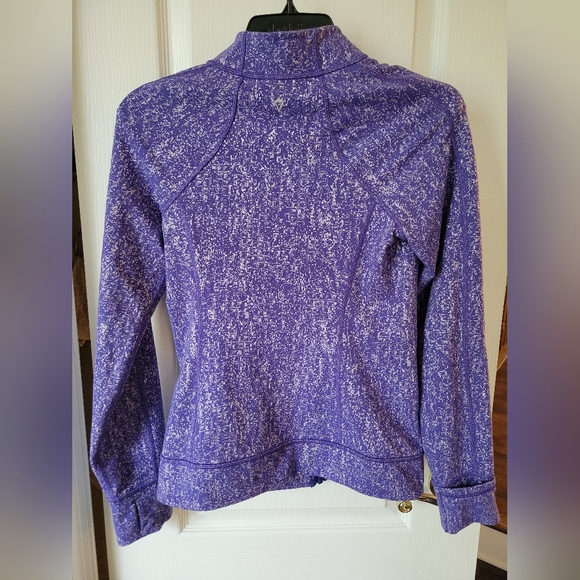 Ivivva by Lululemon Perfect Your Practice Jacket Purple and Gray Large (14) - Picture 4 of 8